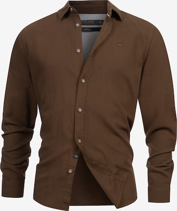 INDICODE JEANS Hemd in Braun: Vorderseite