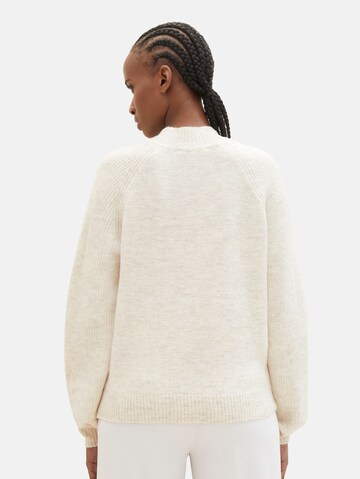TOM TAILOR DENIM Pullover i beige