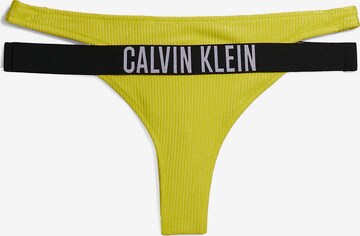 Calvin Klein Swimwear Bikini hlačke 'Intense Power' | rumena barva: sprednja stran