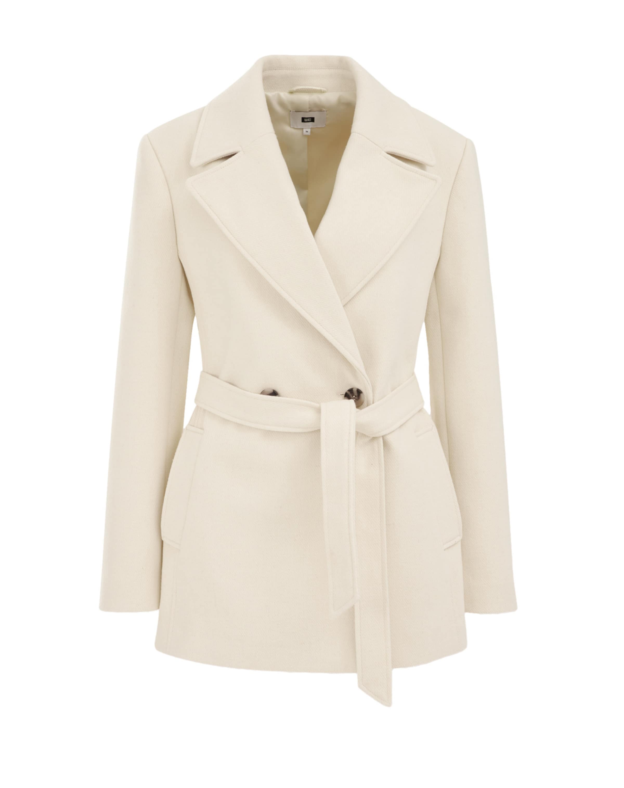 Cappotto di mezza stagione di WE Fashion in bianco: frontale