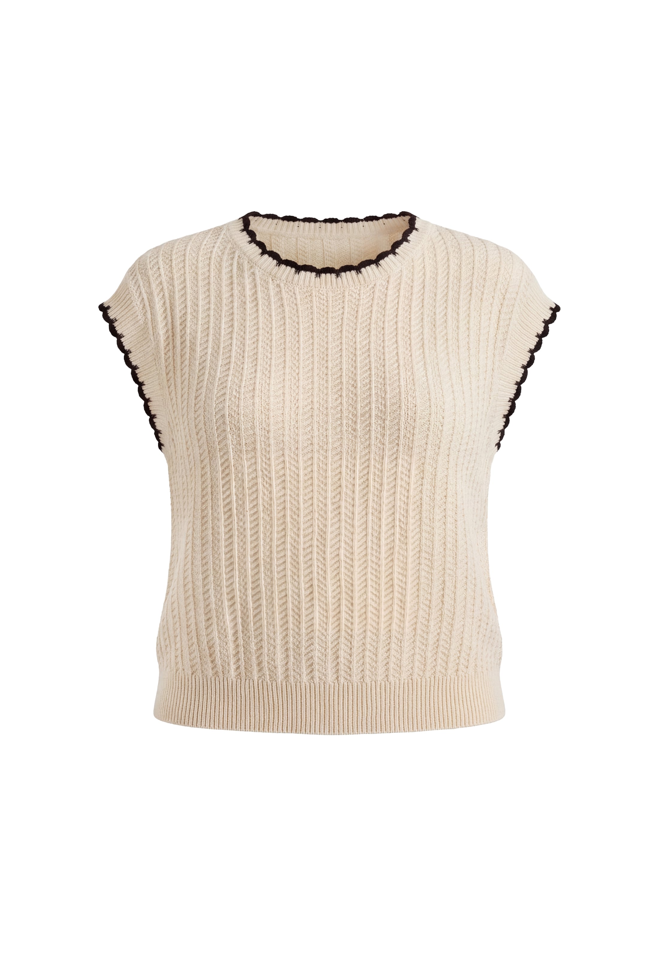 usha BLACK LABEL - Pullover em bege: frente