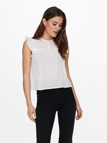 ONLY - Blusa 'Tara' en blanco: frente