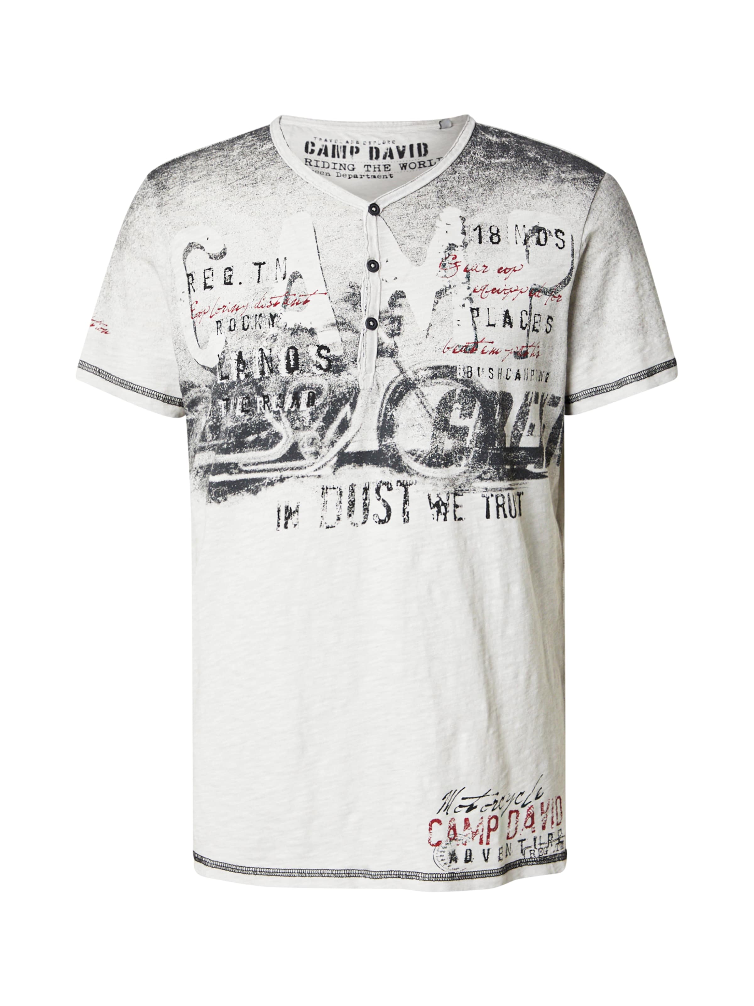 CAMP DAVID Shirt in Grey: front