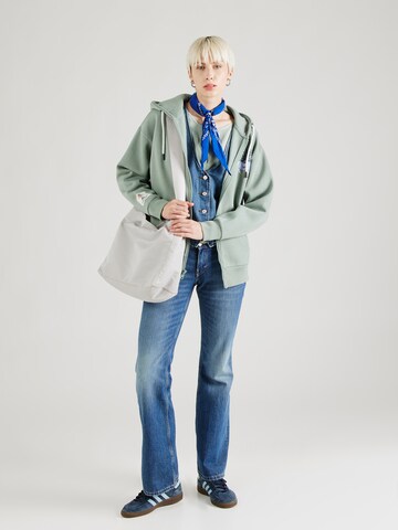 Eight2Nine Zip-Up Hoodie in Green