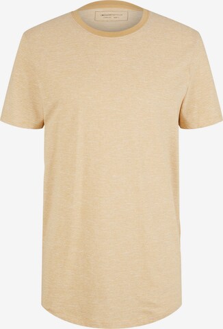 T-Shirt TOM TAILOR DENIM en beige : devant