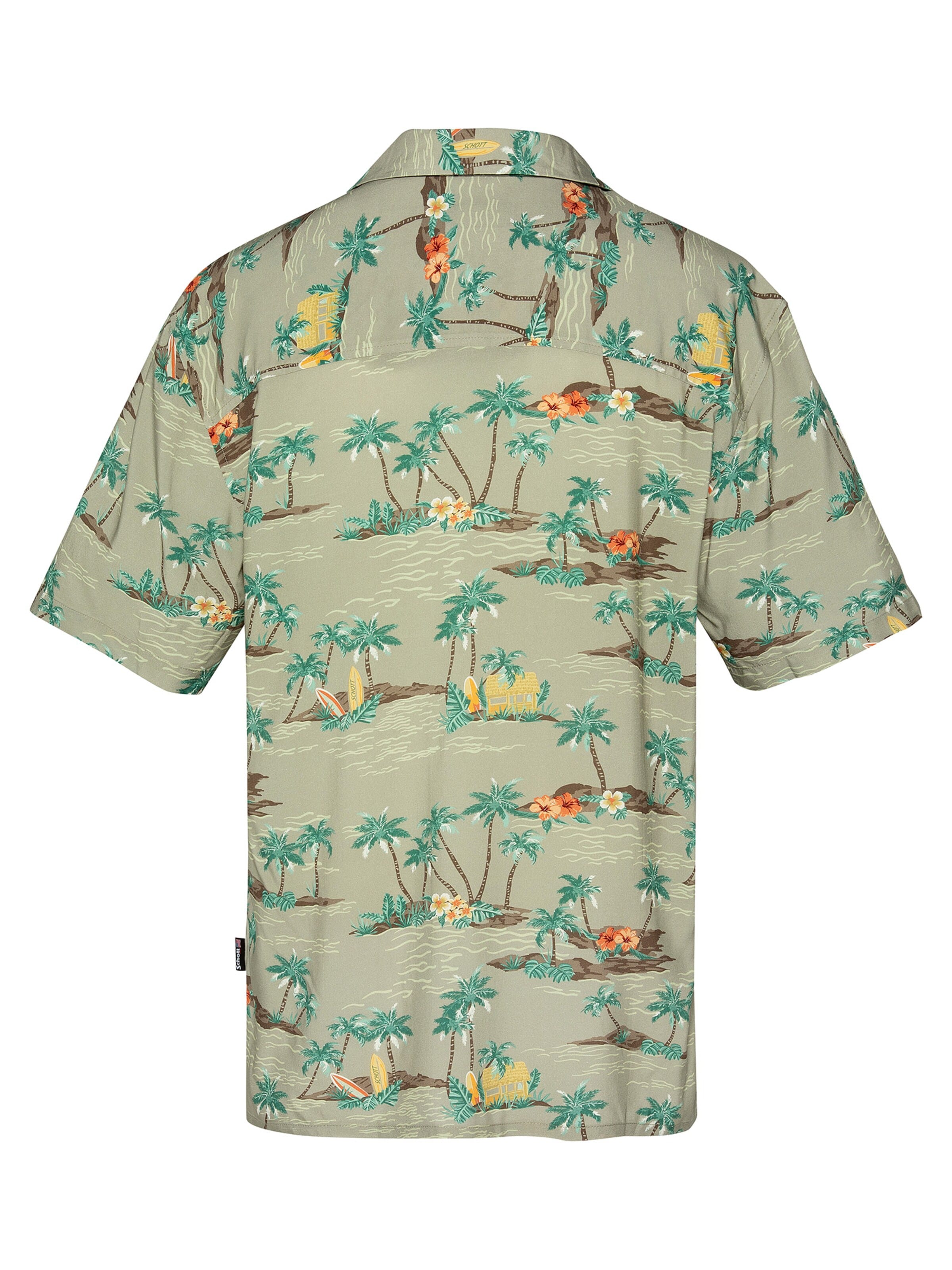 Schott NYC Regular Fit Hemd‌‌‌‌‌‌‌‌‌ in Grün