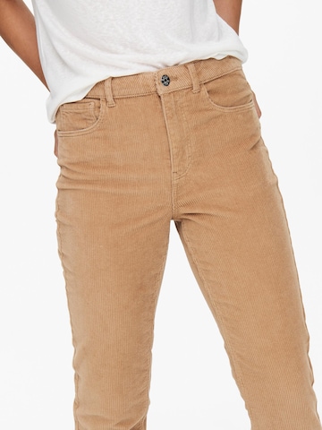 ONLY Slimfit Broek 'Emily' in Bruin