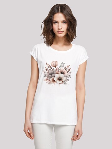 F4NT4STIC Shirt 'Blumenstrauß Boho' in Wit: voorkant