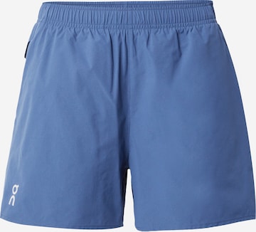 On Štandardný strih Športové nohavice 'Essential' - Modrá: predná strana