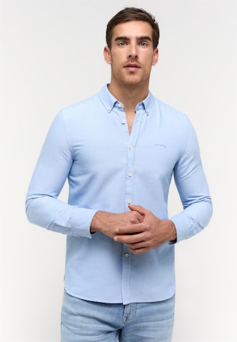 MUSTANG Regular Fit Hemd in Blau: predná strana