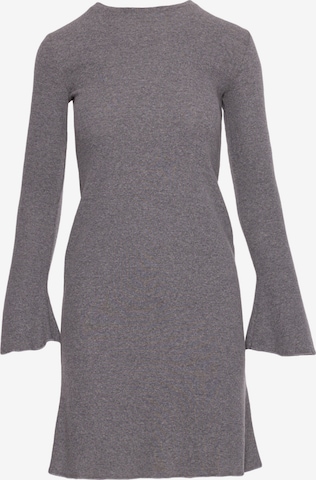 Rochie 'Sukienka prążkowana z poszerzonymi rękawami' de la made of emotion pe gri: față