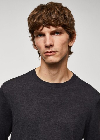 MANGO MAN Pullover 'seda' in Grau