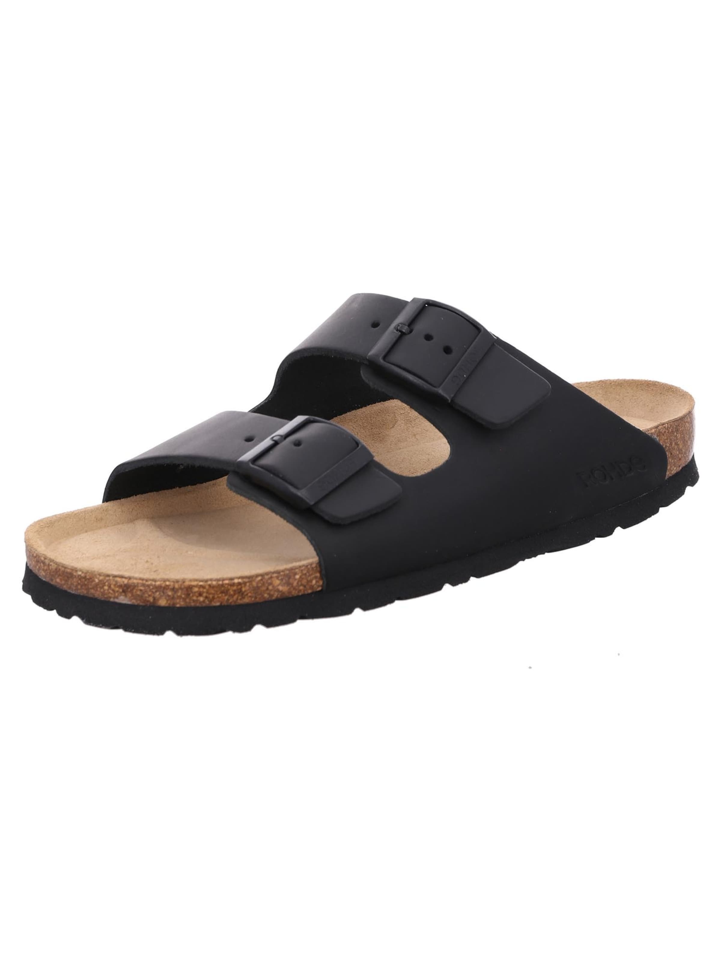 ROHDE Pantolette 'Grado'‌‌‌‌‌‌‌‌ in Schwarz: Vorderseite