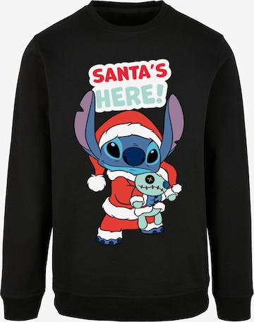 ABSOLUTE CULT Sweatshirt 'Lilo And Stitch - Santa Is Here' in Black: front