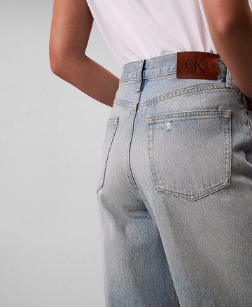 Calvin Klein Jeans Wide leg Jeans in Blauw