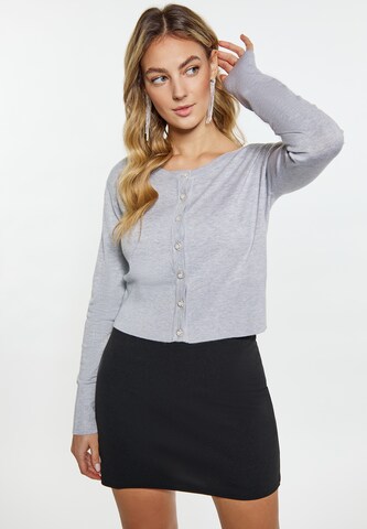 faina Knit cardigan in Grey: front