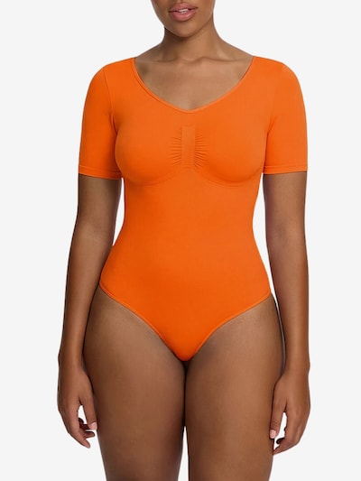 cfab Body moldeador 'T-Shirt Bodysuit Sculpting Shapewear mit String' en XS en naranja, Vista del producto