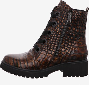 WALDLÄUFER Lace-Up Ankle Boots in Brown