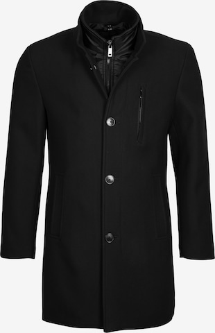 ROY ROBSON Between-Seasons Coat in Black: front