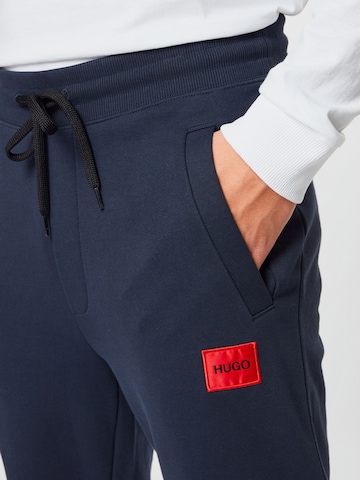 HUGO Red Tapered Broek 'Doak' in Blauw