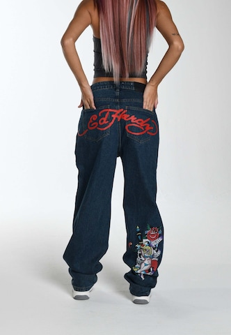 Ed HardyLoosefit Traperice - plava boja