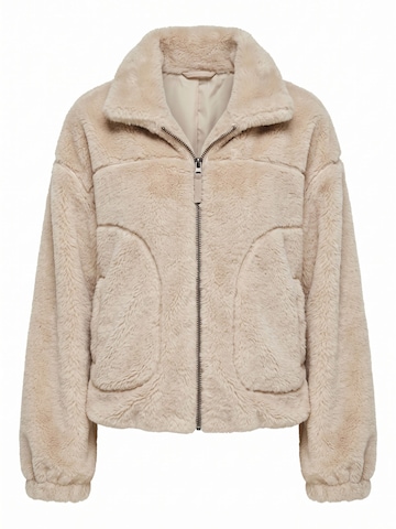 Zhrill Fleece Jacket 'ZHAPRIL' in Beige: front