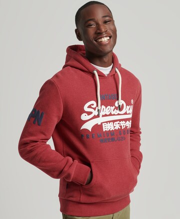 Superdry Sweatshirt in Red: front