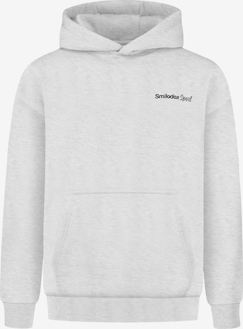 Smilodox Sweatshirt 'Fortes' in Grau: Vorderseite