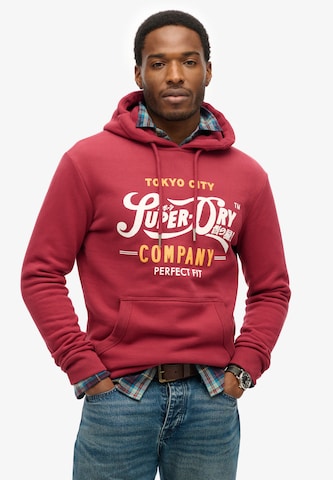 Superdry Sweatshirt in Red: front