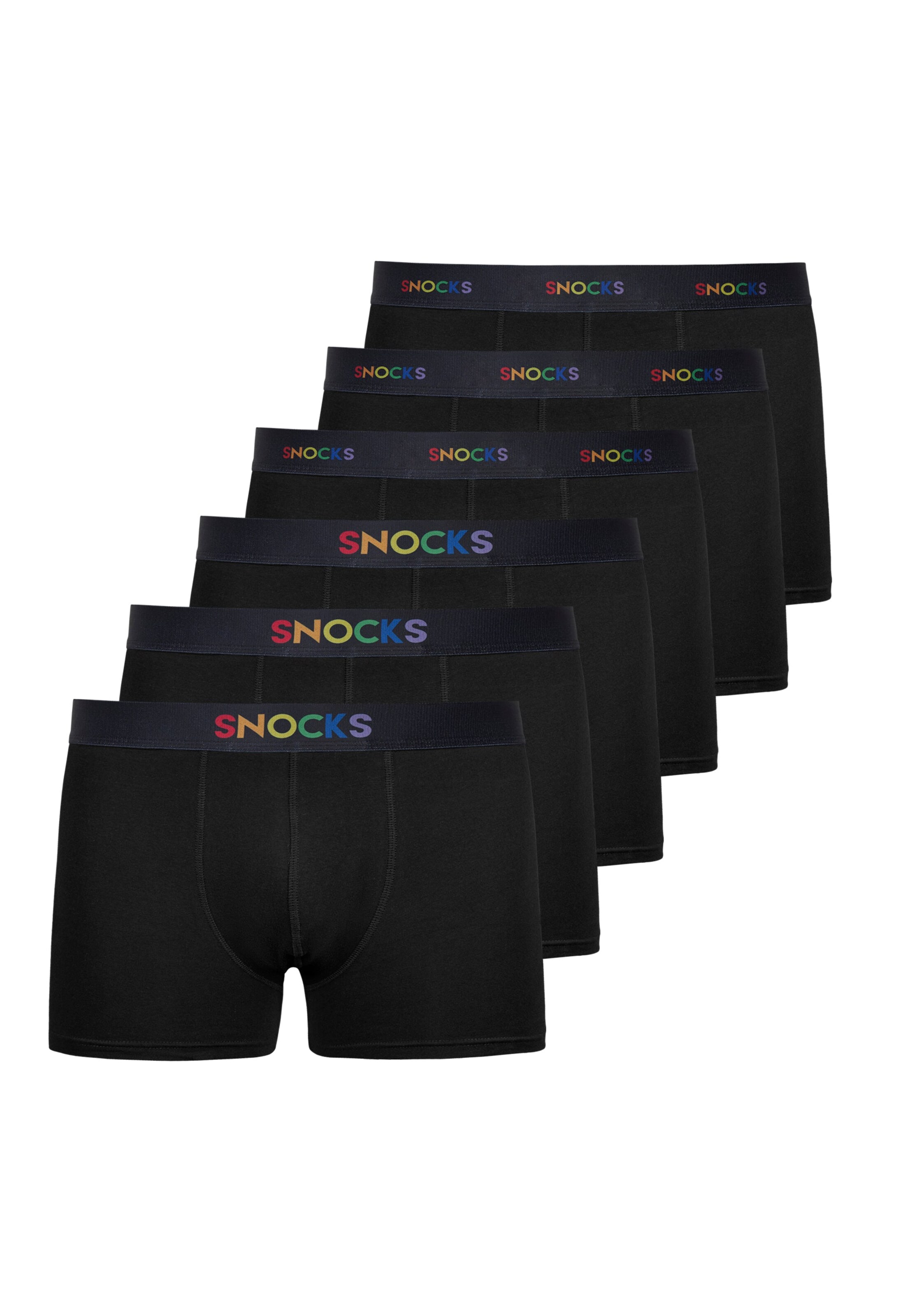 SNOCKS Boxer shorts in Black: front