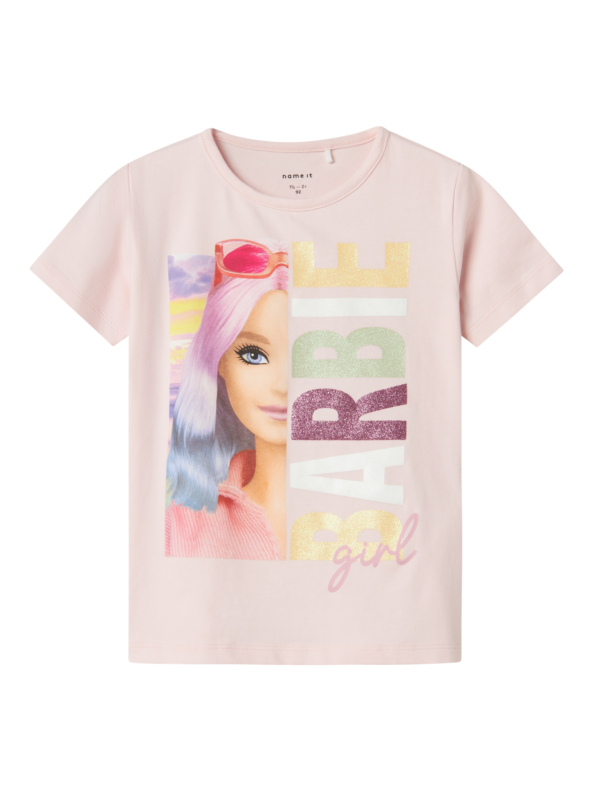 NAME IT - Camiseta 'NMFALDA BARBIE' en rosa: frente