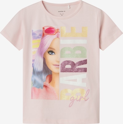 NAME IT Paita 'NMFALDA BARBIE' värissä vaaleanvihreä / viininpunainen / roosa / valkoinen, Tuotenäkymä