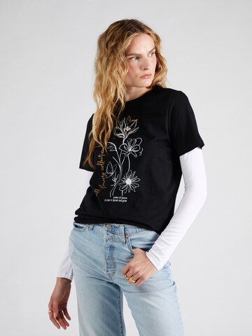 Sublevel T-Shirt in Schwarz: Vorderseite