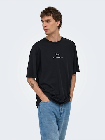 Only & Sons T-Shirt 'ONSCIFF' in Schwarz