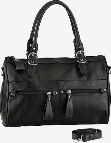 J. Jayz Handbag in Black: front