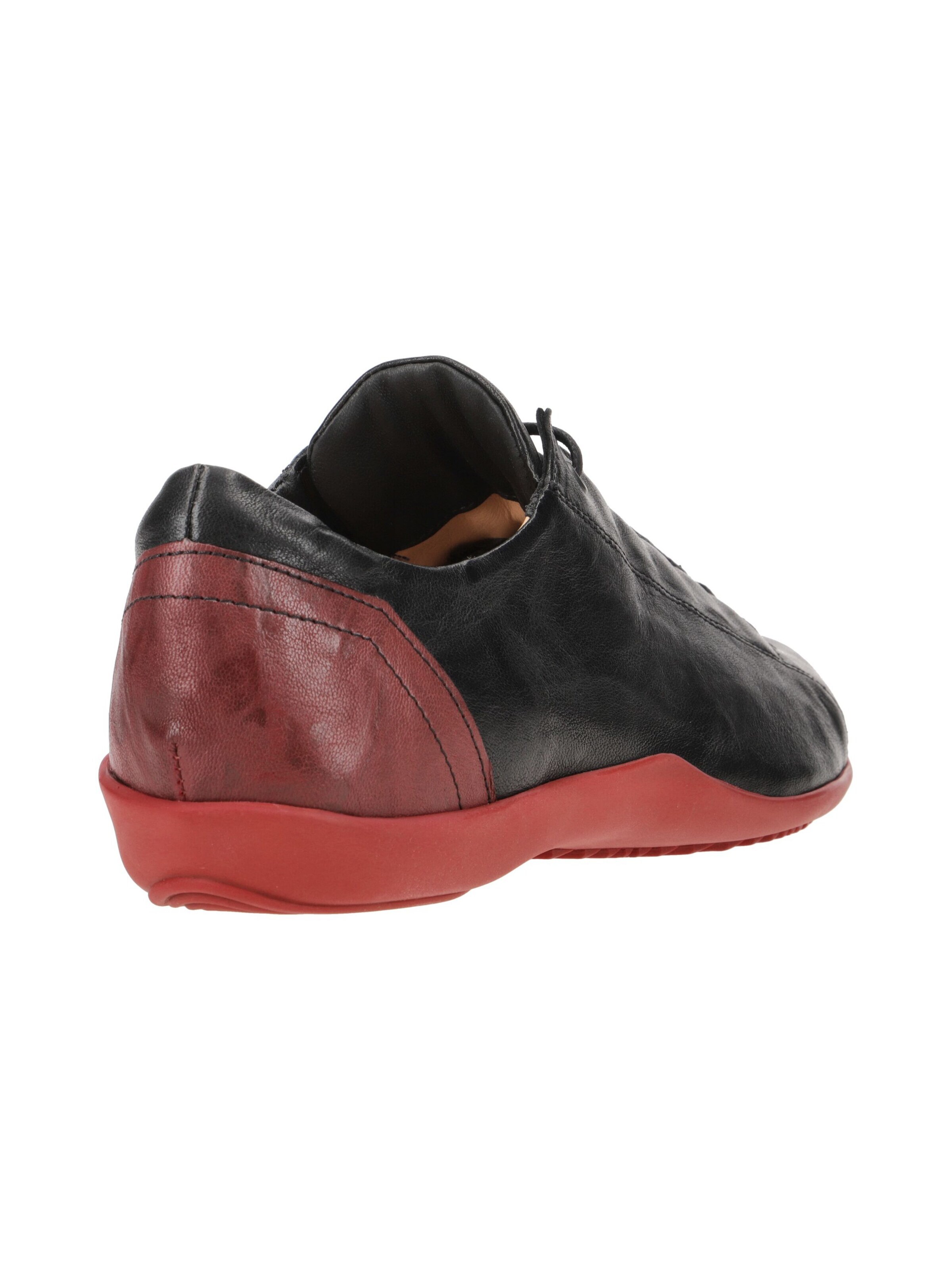 THINK! Lace-Up Shoes 'Think Stone Schuhe schwarz rot Schnürer 806' in Black