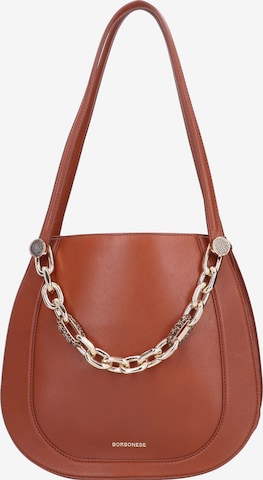 Borbonese Handbag 'Arquette' in Brown: front