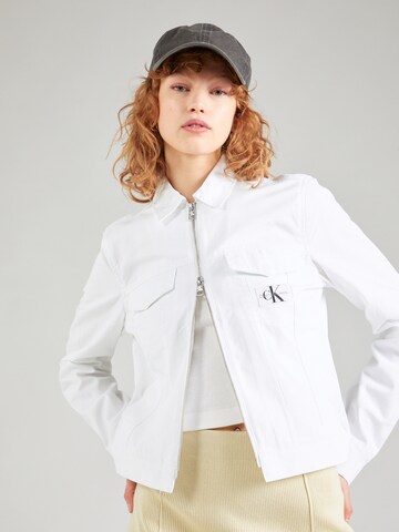 Veste mi-saison 'LEAN' Calvin Klein Jeans en blanc