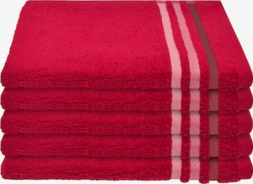 SCHIESSER Towel 'Skyline Color' in Red: front