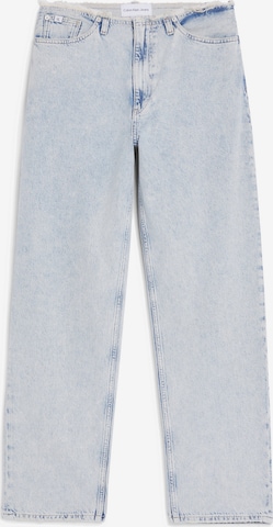 Calvin Klein Jeans بساق عريضة جينز بلون أزرق: الأمام