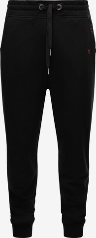 STONE HARBOUR Tapered Pants 'Pedro Maliki' in Black: front