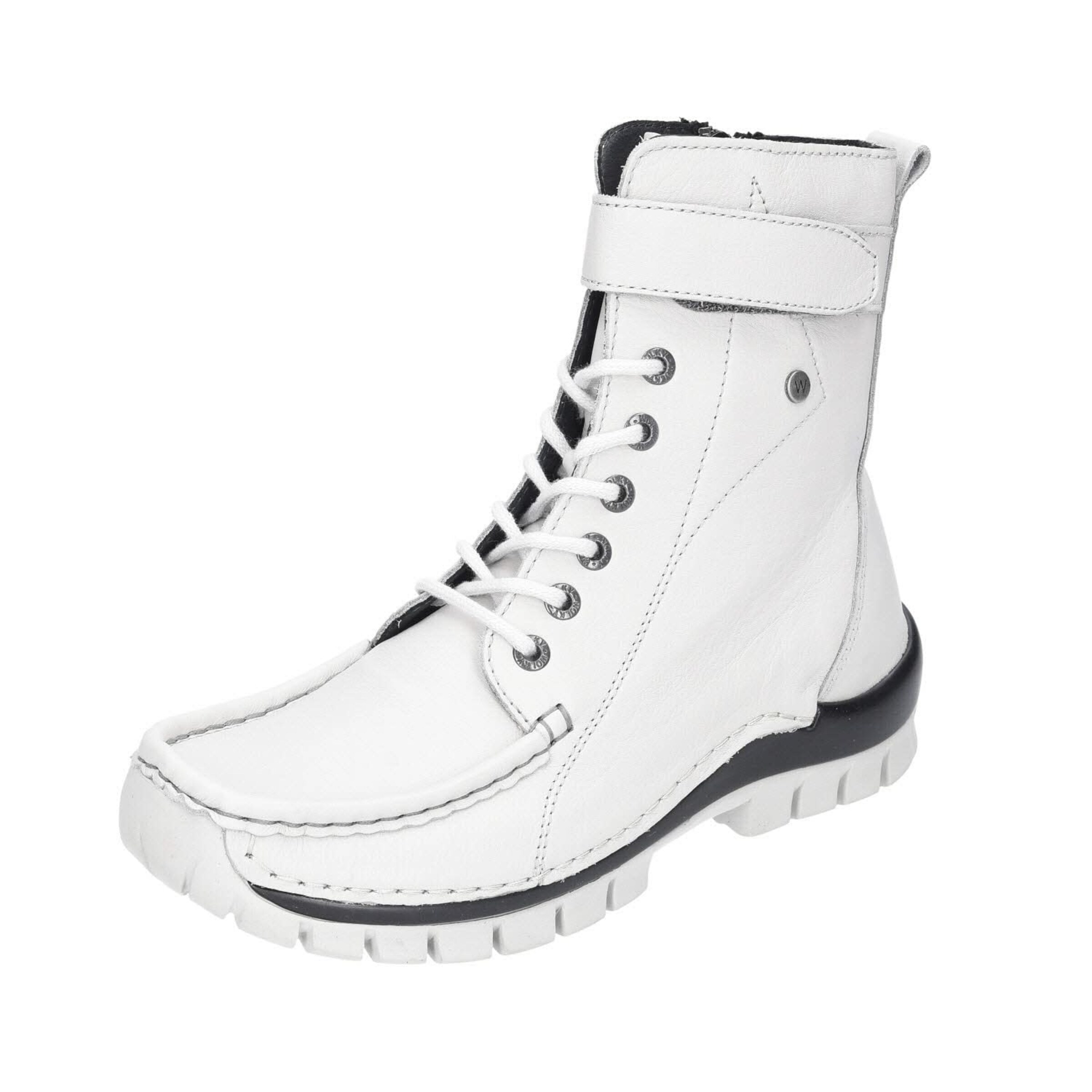 Wolky Schnürstiefelette in Weiß: Vorderseite