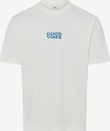 T-Shirt Nils Sundström en blanc : devant