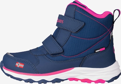 TROLLKIDS Boots 'HAFJELL ' en bleu foncé / rose / rouge, Vue avec produit