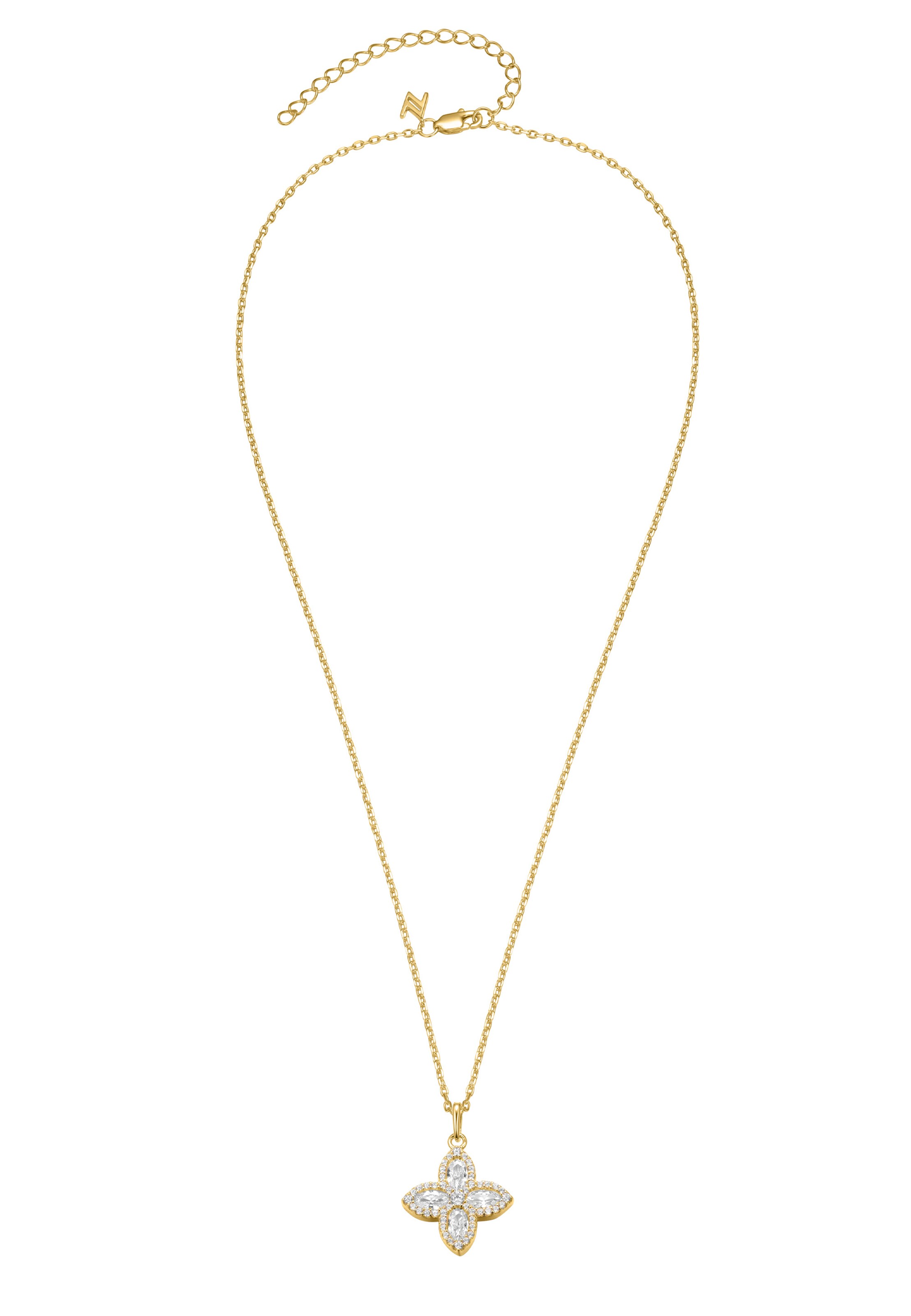Nana Kay Necklace 'Pretty Petals' in Yellow: front