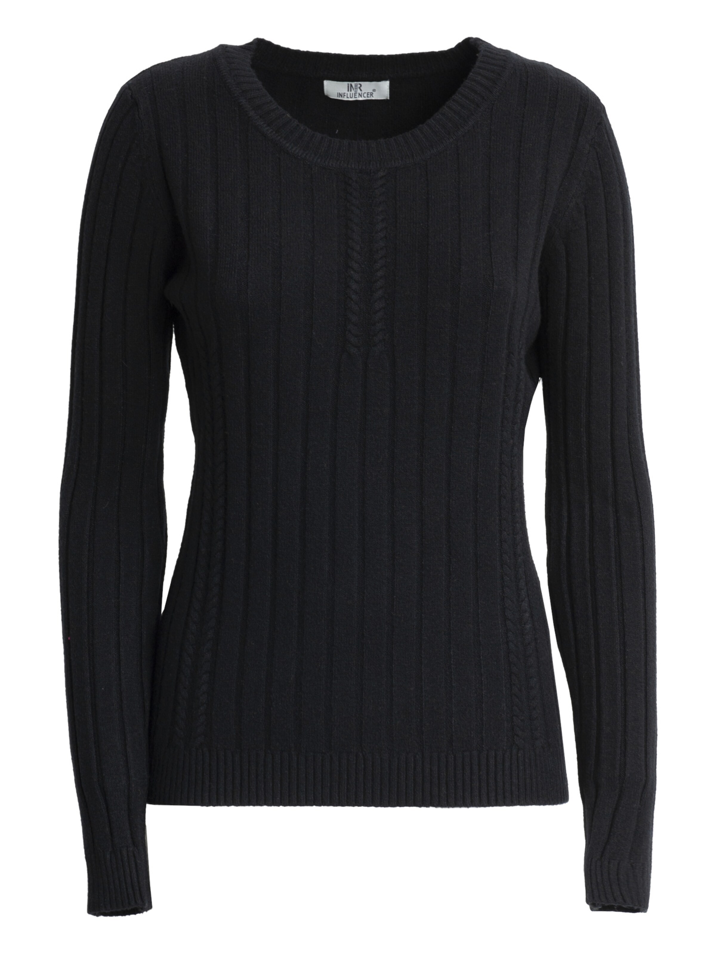 Influencer Sweater in Black: front