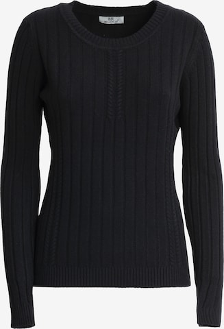 Influencer Pullover in Schwarz: Vorderseite