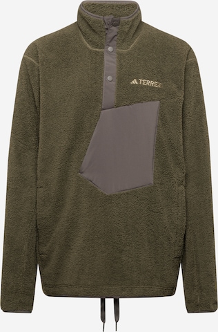 ADIDAS TERREX Athletic Sweater 'Xploric' in Green: front