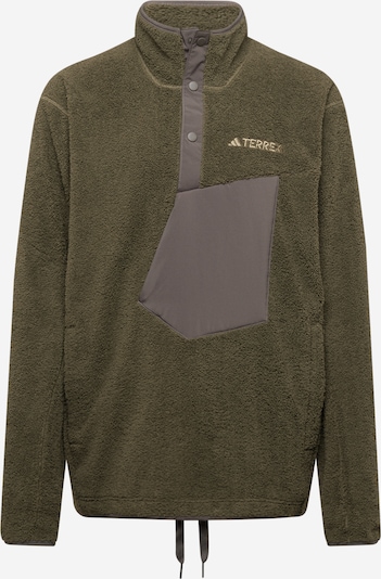 ADIDAS TERREX Pull-over de sport 'Xploric' en beige / gris / kaki, Vue avec produit