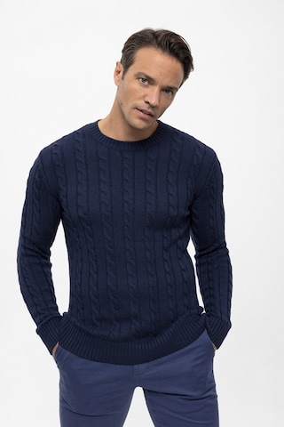 Pull-over Felix Hardy en bleu : devant